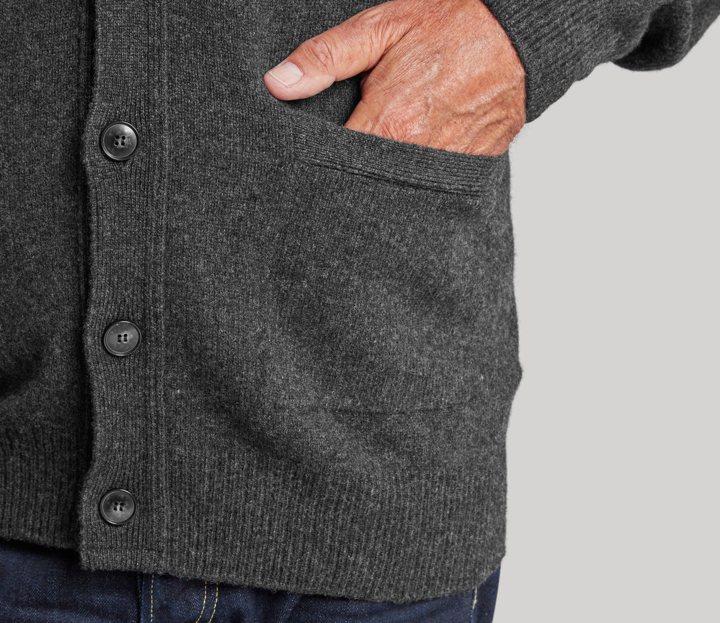 Geelong Cardigan in Charcoal