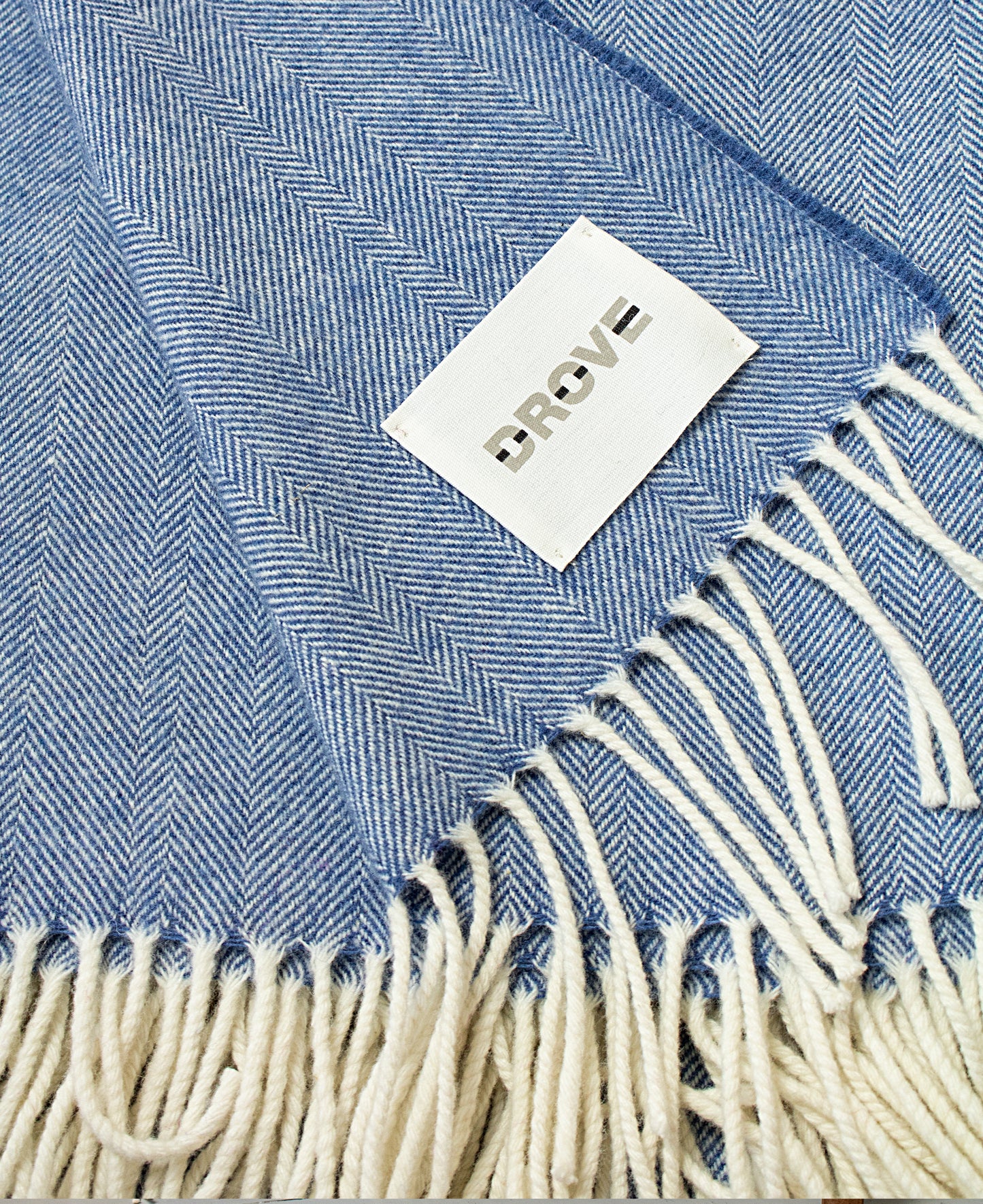 Geelong Wool Throw in Denim