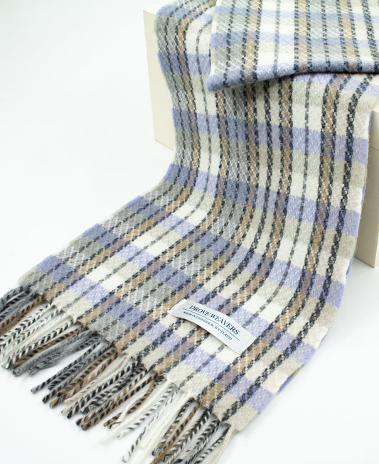 Geelong Scarf in Lilac Check