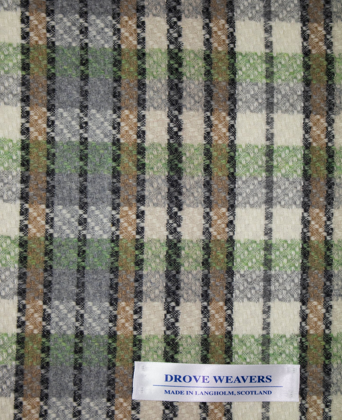 Geelong Throw in Soft Green Check