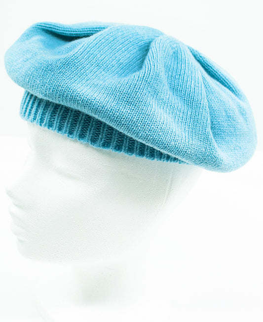 Classic Lambswool Beret in Wedgewood