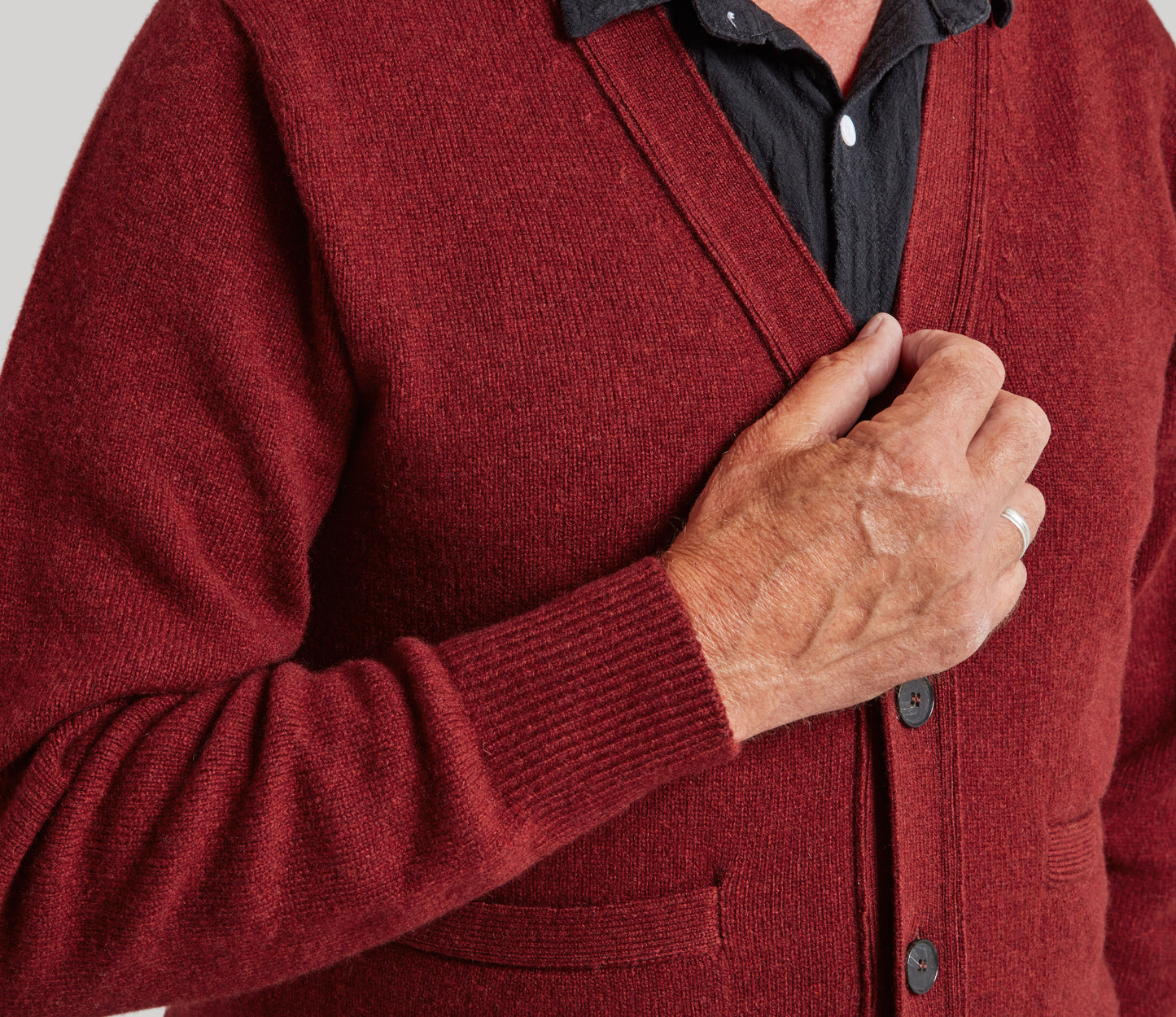 Geelong Cardigan in Russet