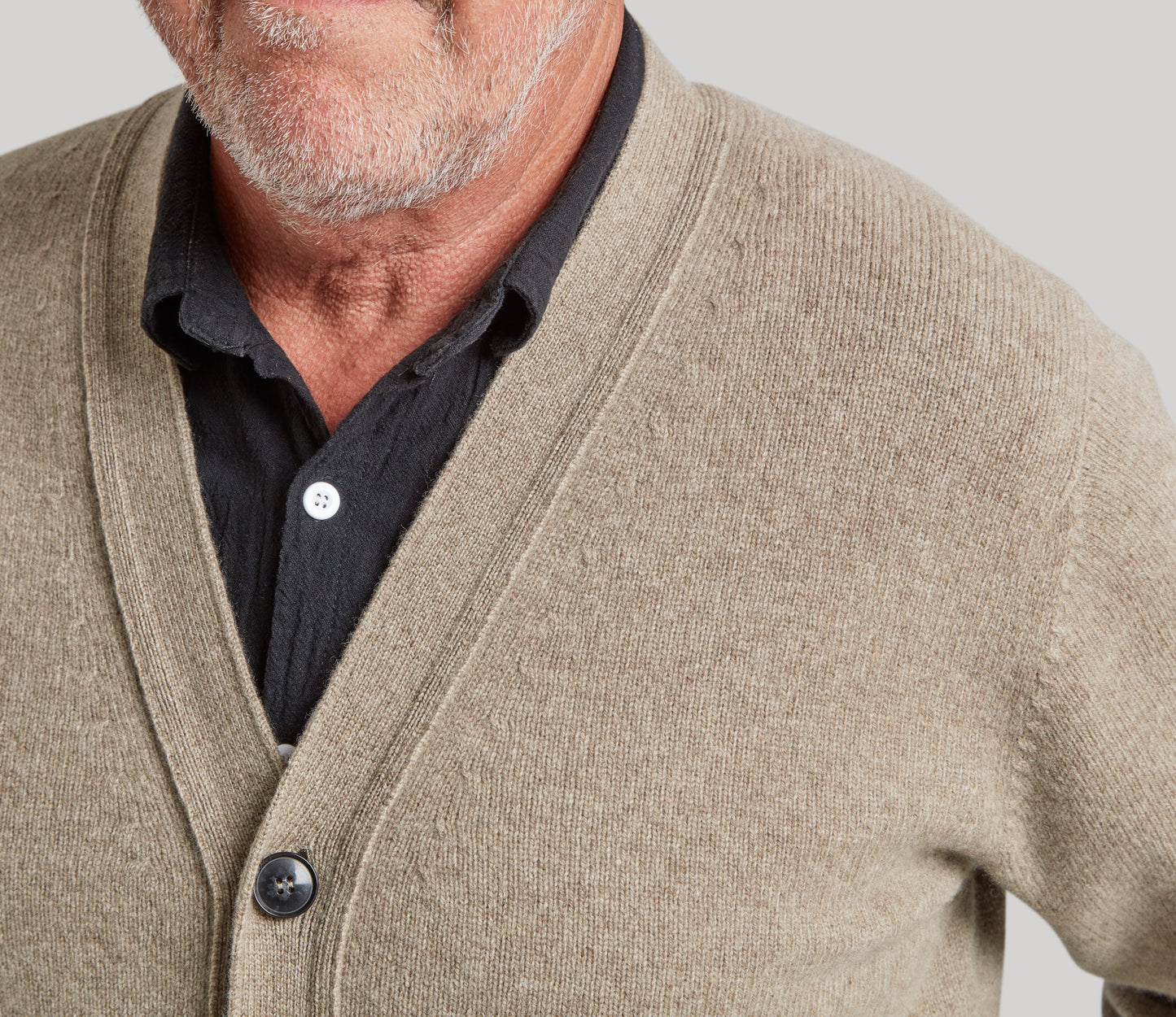 Geelong Cardigan in Dark Natural