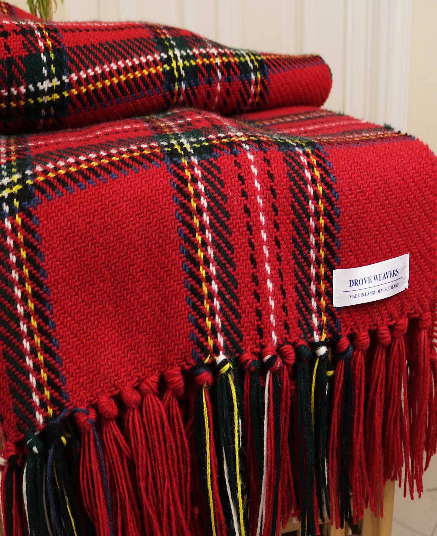 Wool Tartan Blanket in Royal Stewart