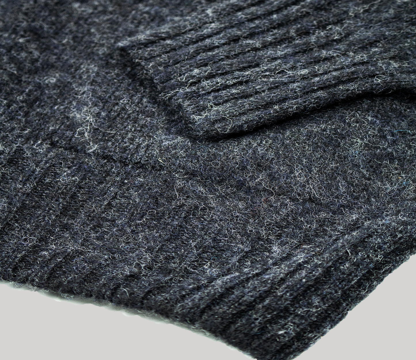 Pure Wool Cardigan in Charcoal