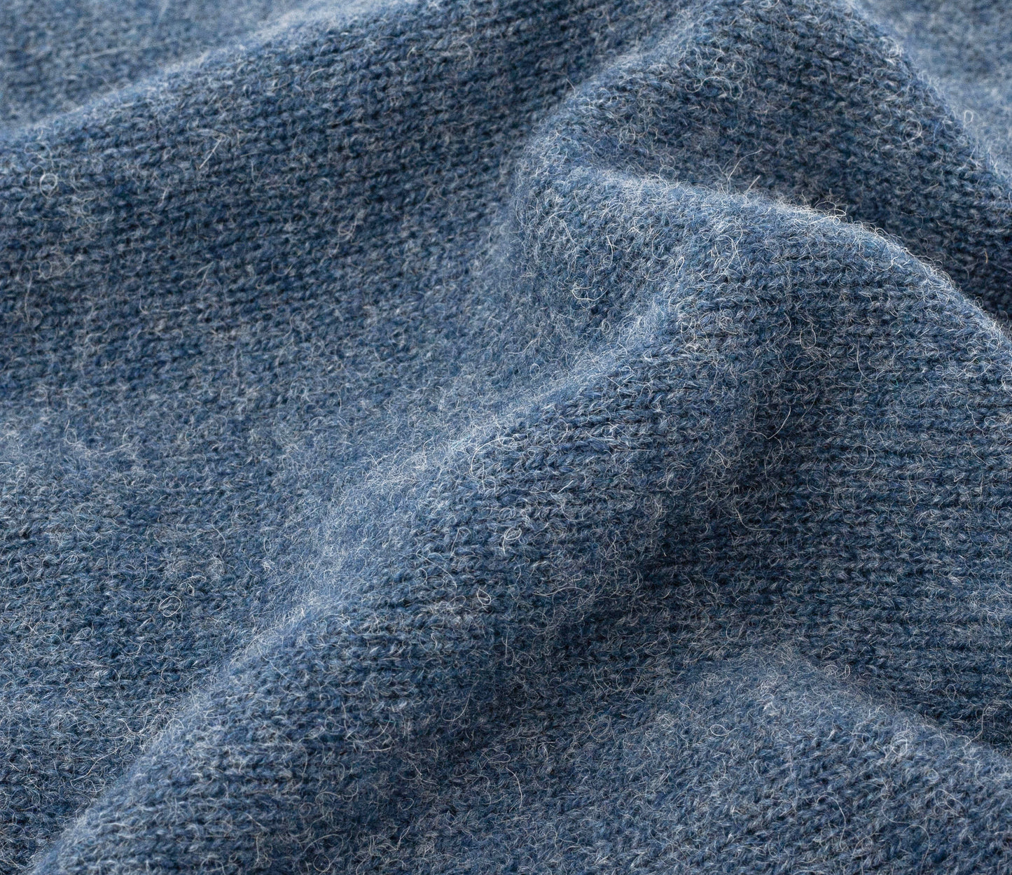 Classic Shetland Crew Neck Jumper in Sky