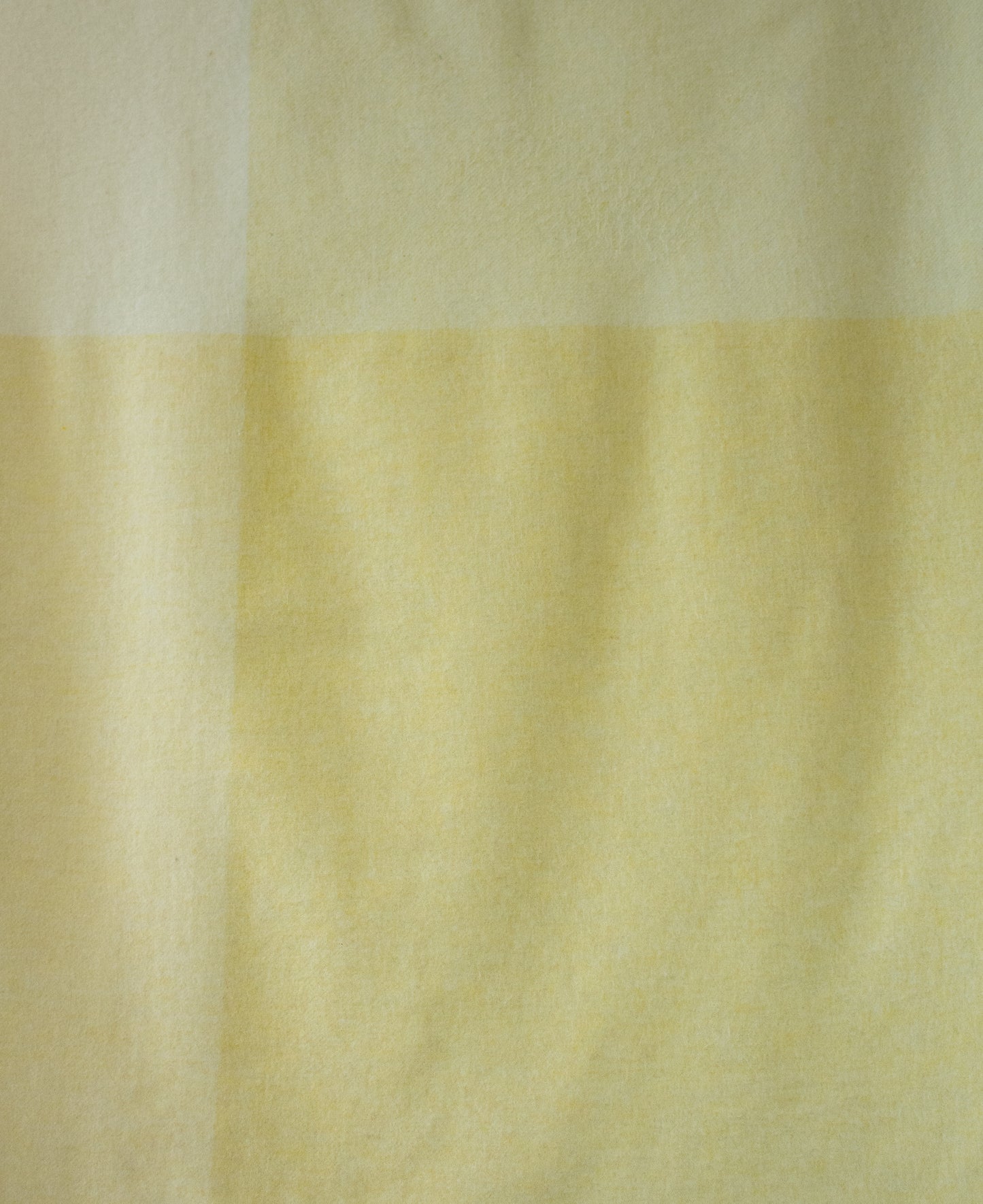 Geelong Cashmere Mix Block Check Throw in Soft Green & Cream
