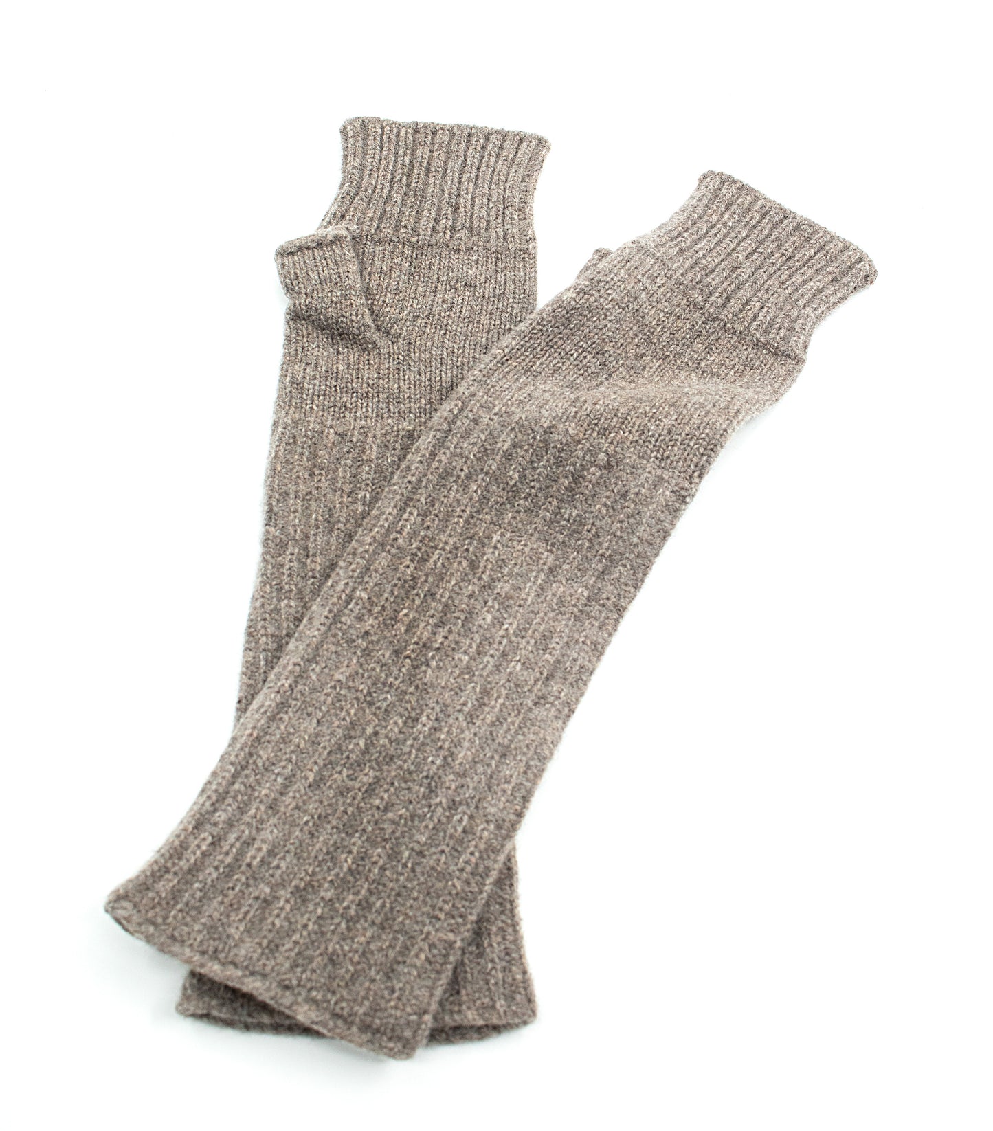 Lambswool Wrist Warmers in Mushroom