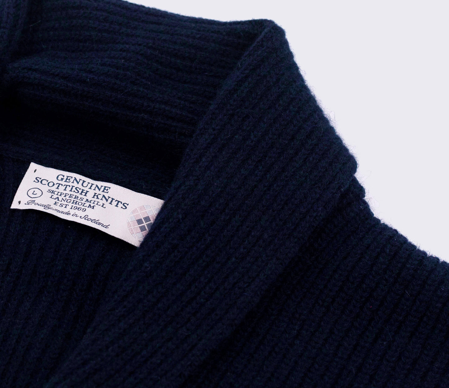 Classic Shawl Neck Cardigan in Navy