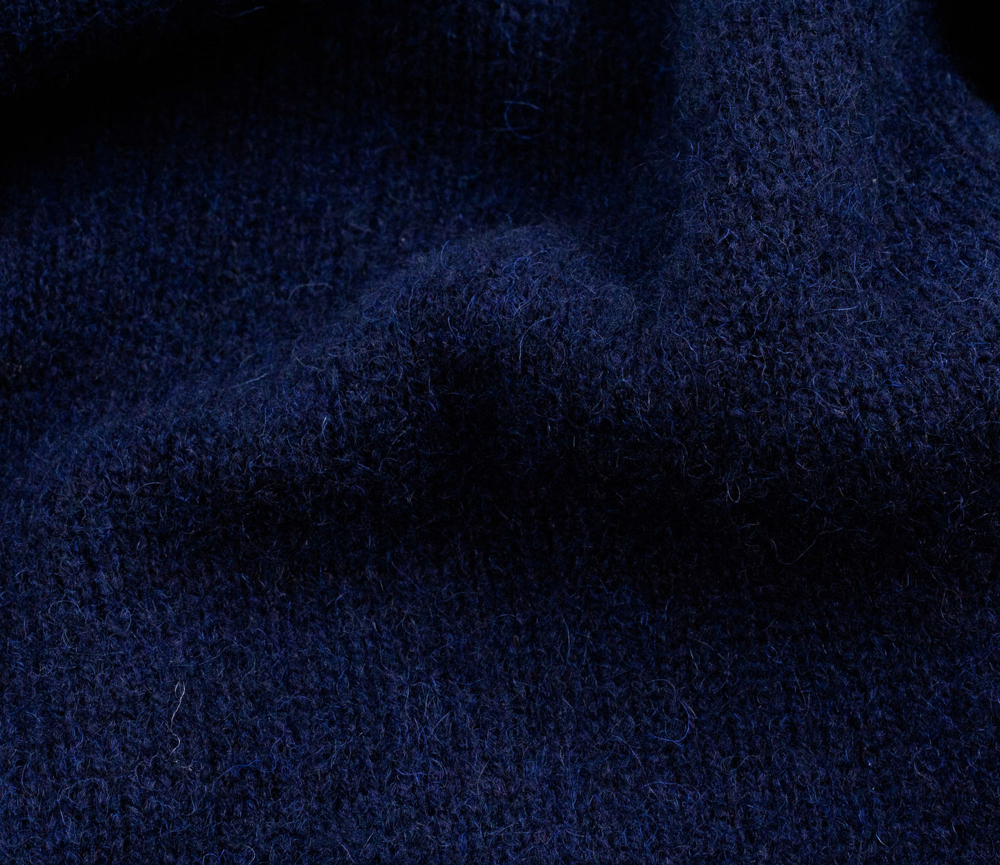 Classic Shetland Crew Neck Jumper in Navy
