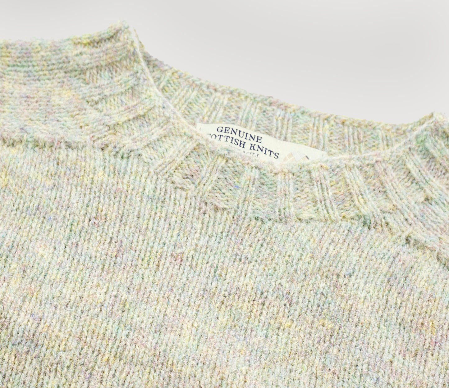 Classic Shetland Crew Neck Jumper in Galaxy Grey