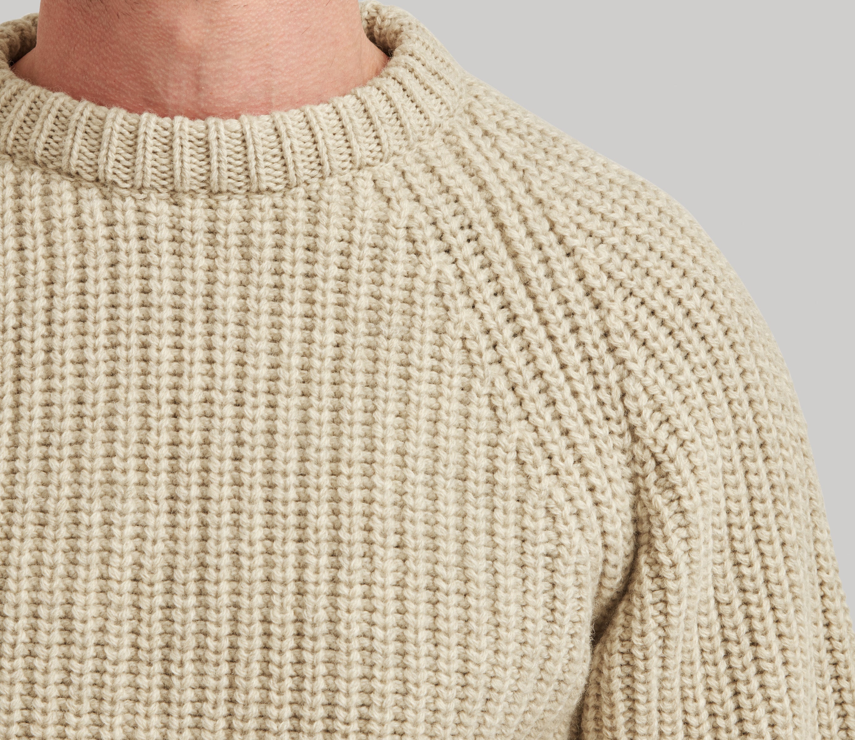 Chunky Wool Fisherman Crew Neck Jumpers – Genuine Scottish Knits