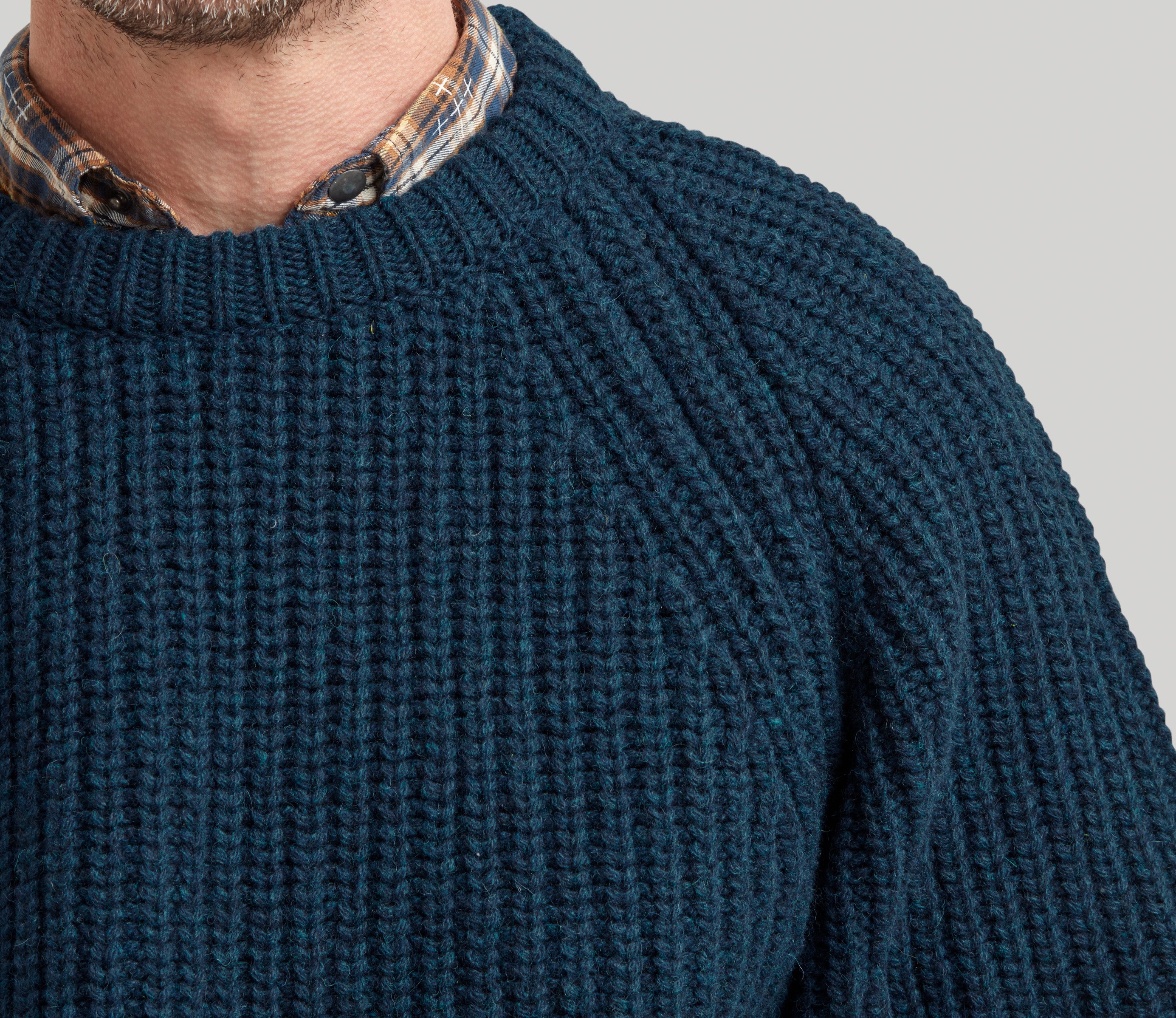 Chunky Wool Fisherman Crew Neck Jumpers – Genuine Scottish Knits