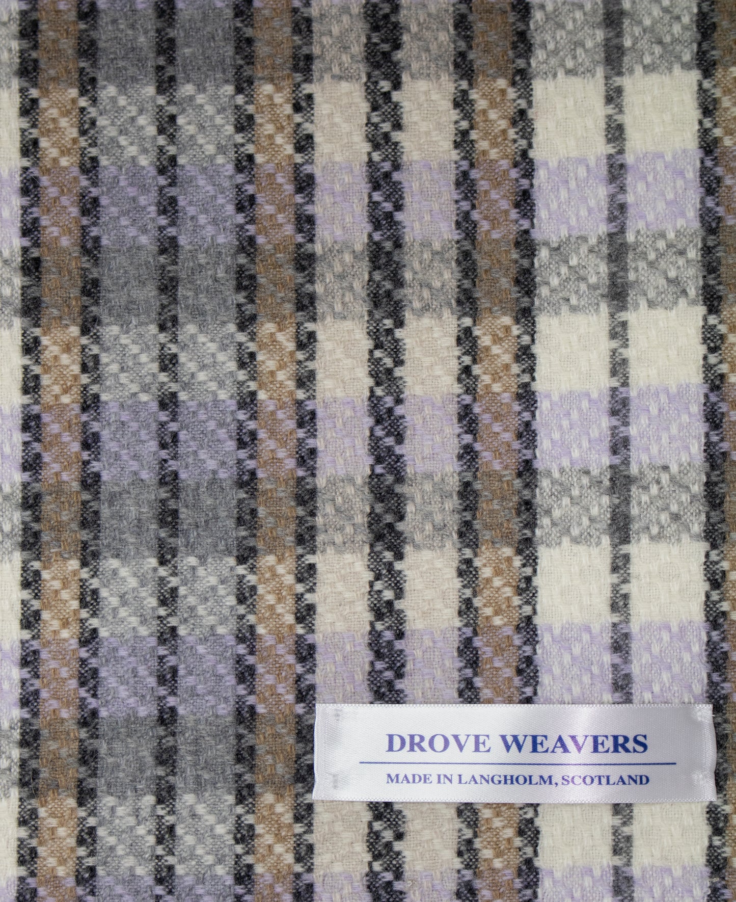 Geelong Throw in Lilac Check