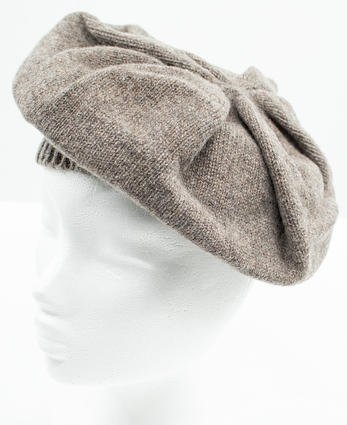 Classic Lambswool Beret in Mushroom