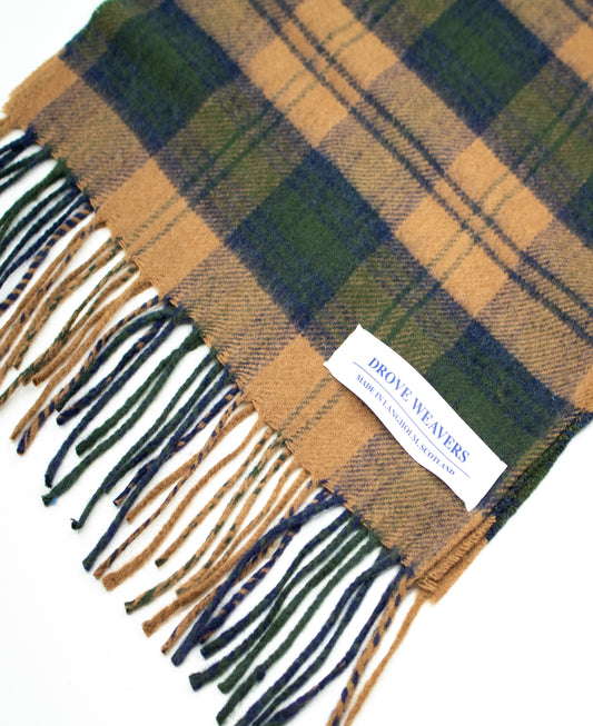 Lambswool Camel Lindsay Tartan Scarf