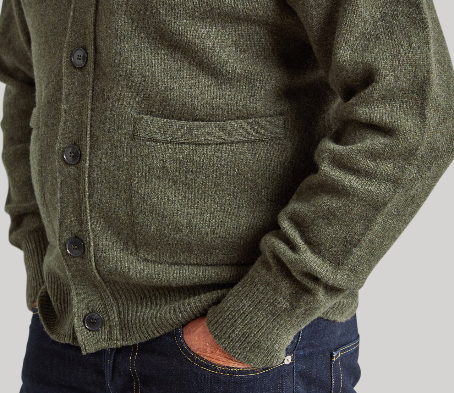 Geelong Cardigan in Loden