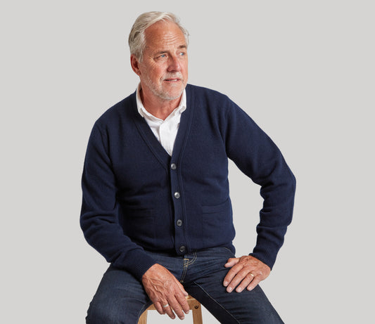 Geelong Cardigan in Navy