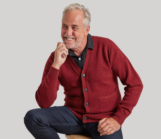 Geelong Cardigan in Russet