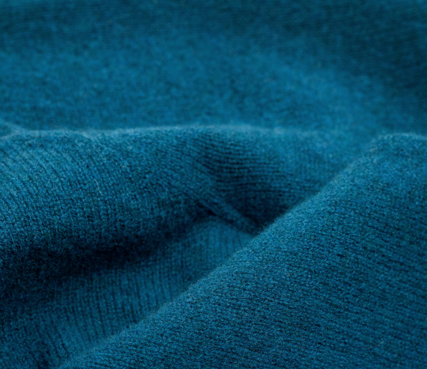 Mens Lambswool Crew Neck in Petrol