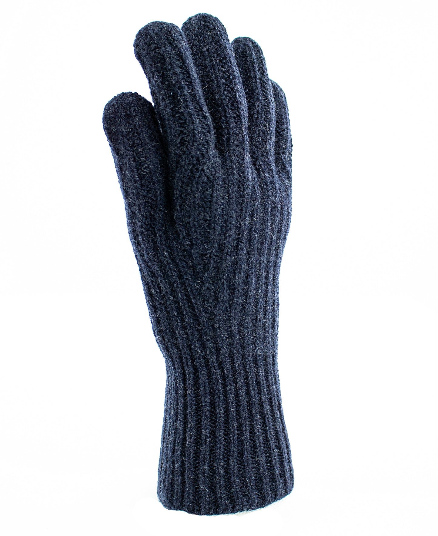 Lambswool Gloves in Navy