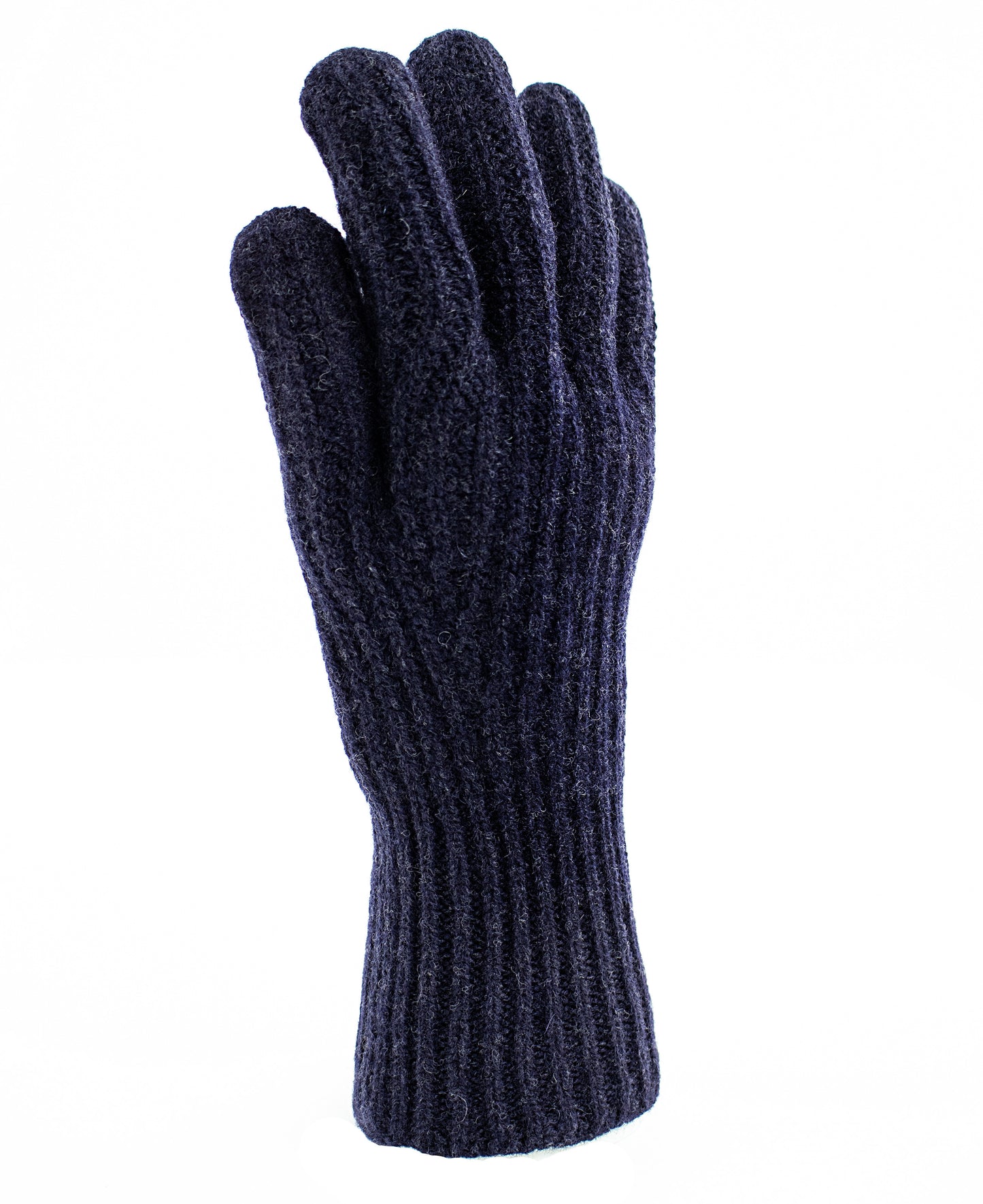 Lambswool Gloves in Navy