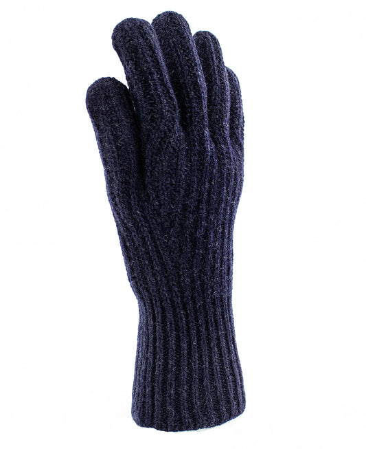 Lambswool Gloves in Navy