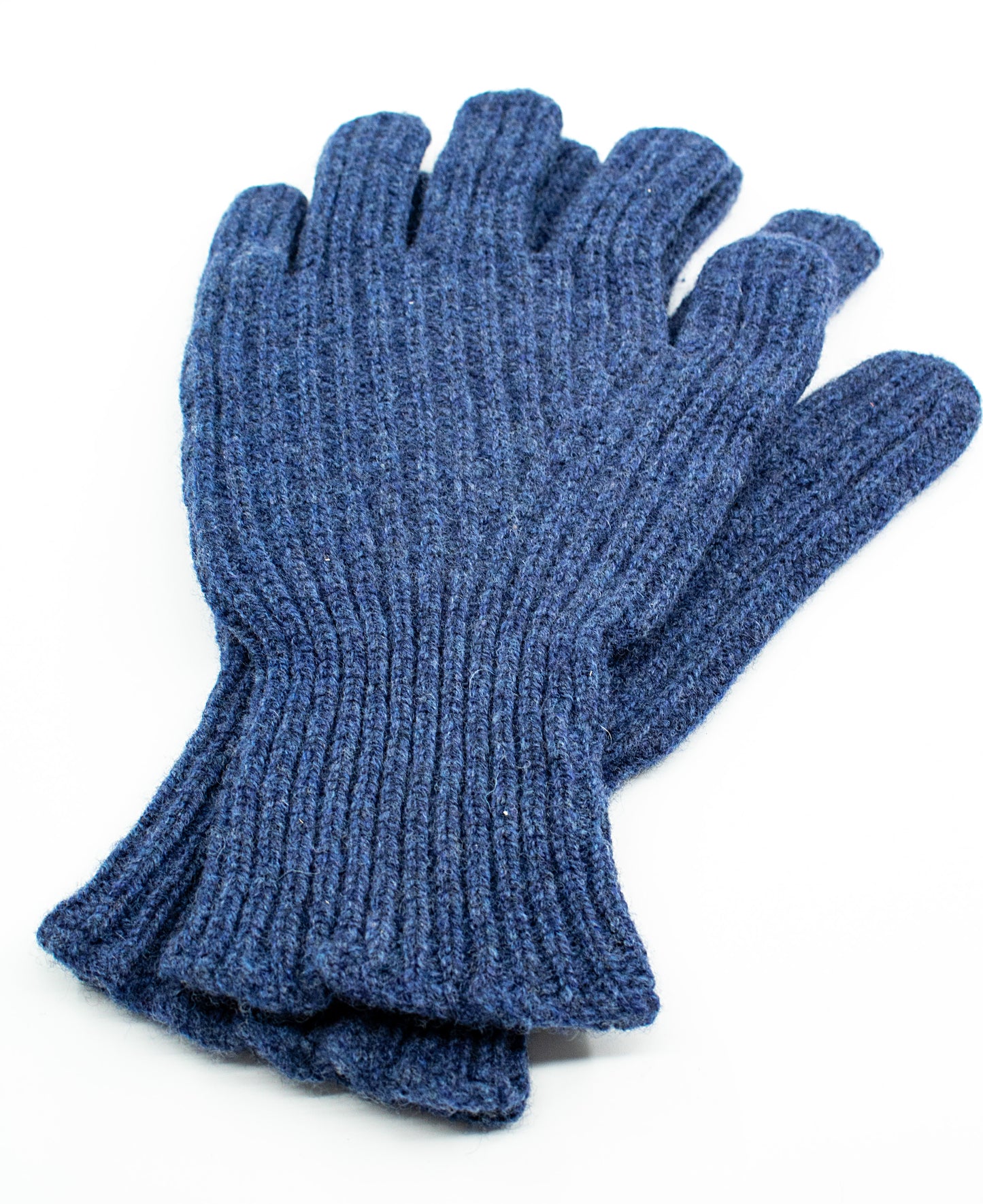 Lambswool Gloves in Storm Blue