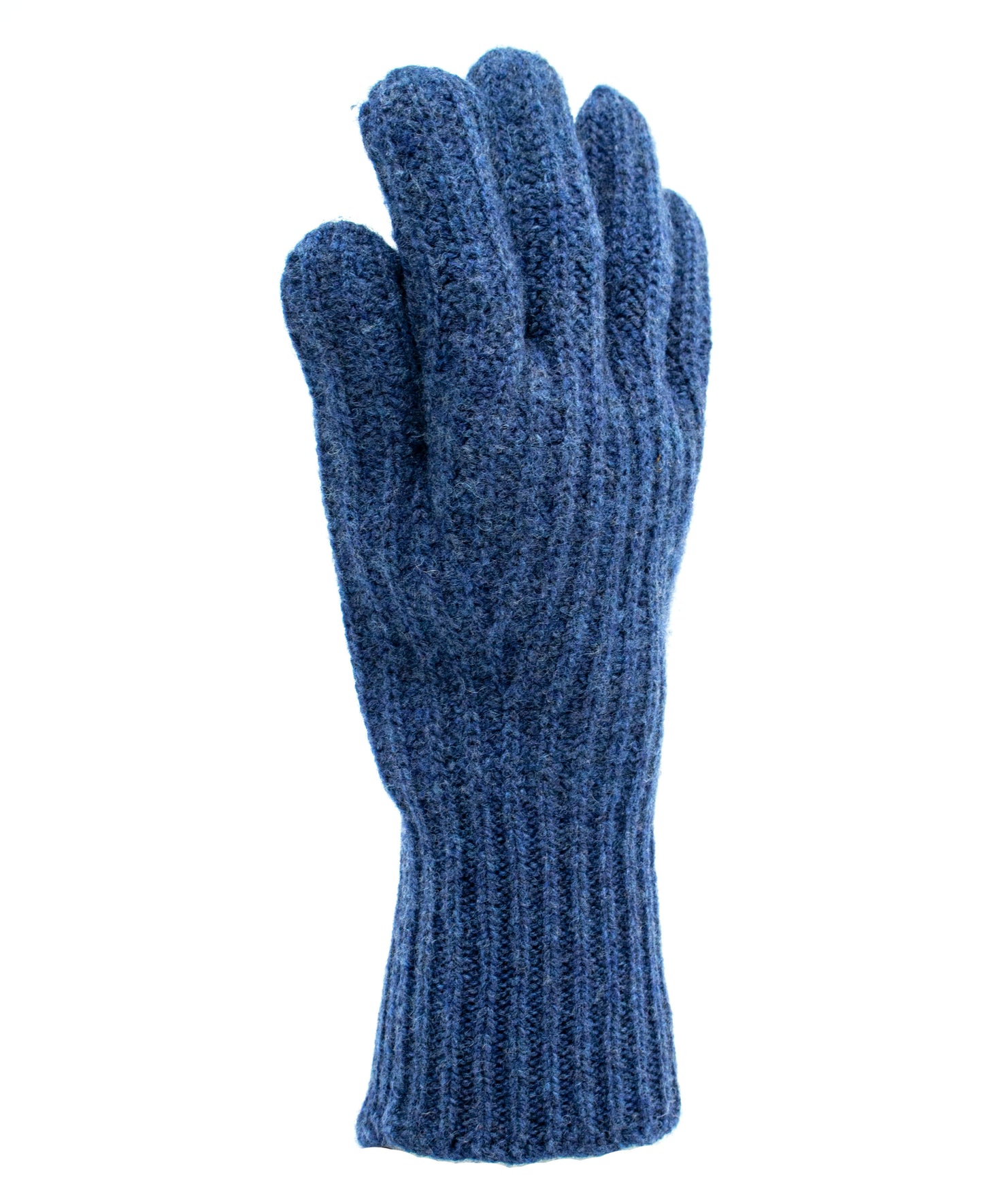 Lambswool Gloves in Storm Blue