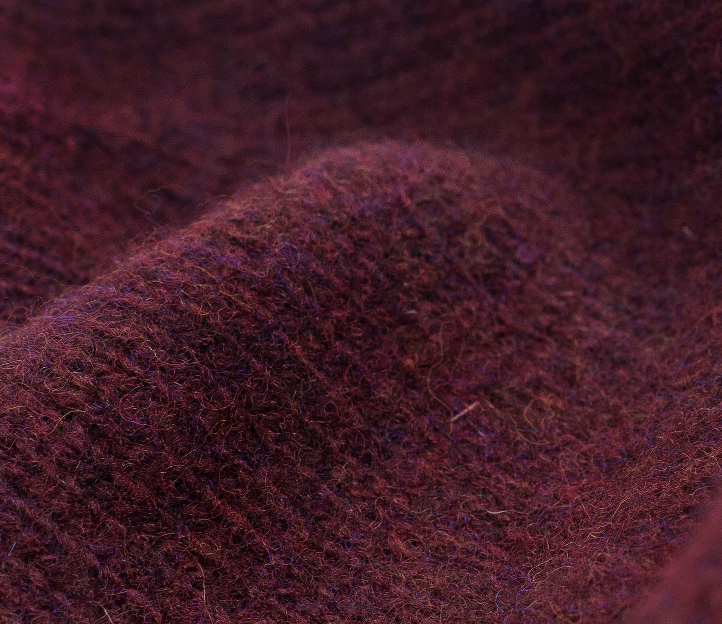 Pure Wool Cardigan in Burgundy