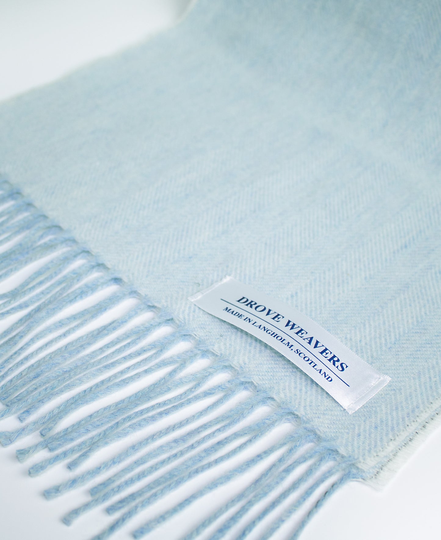 Lambswool  Scarf in Pale Blue