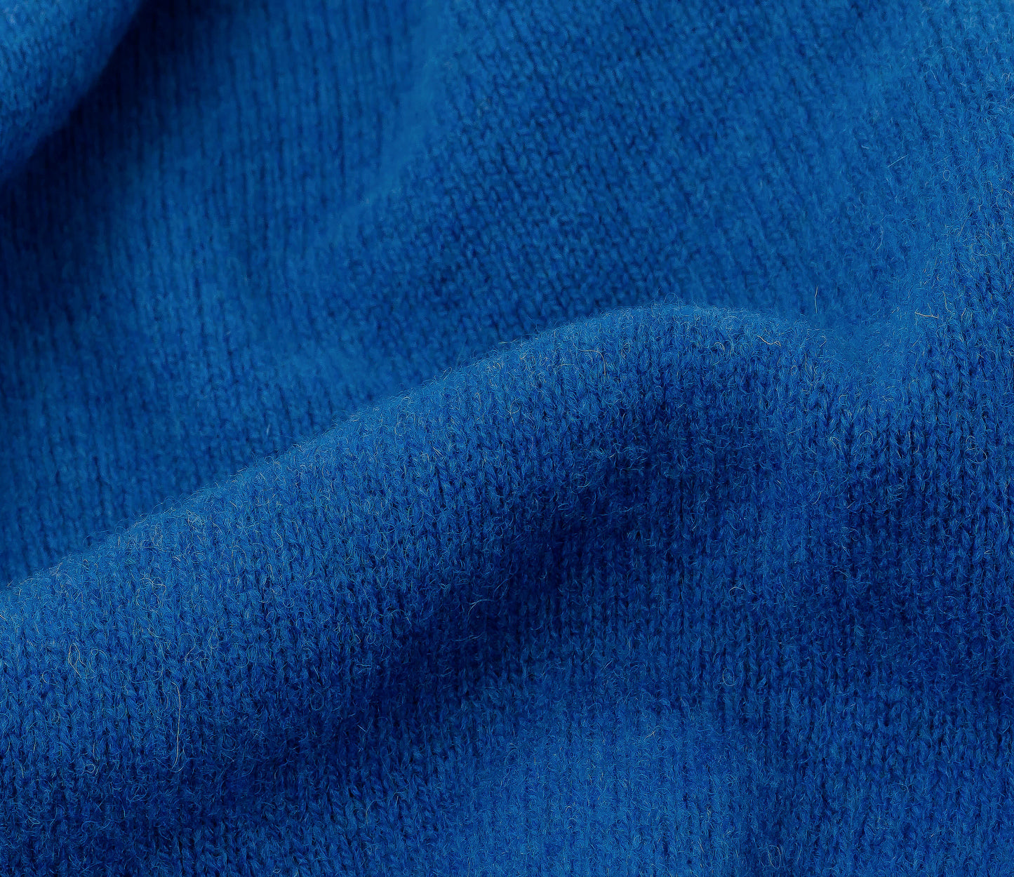 Vintage Shetland Crew Neck Jumper in Royal Blue