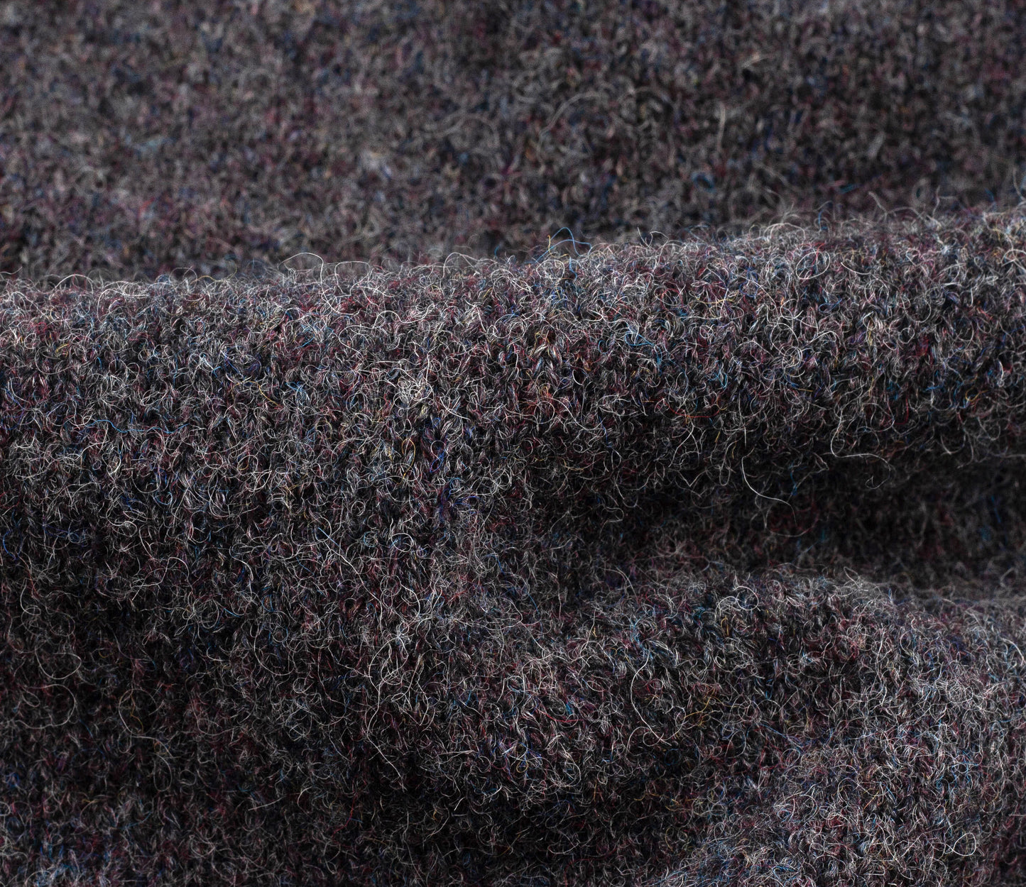 Vintage Shetland Crew Neck Jumper in Charcoal
