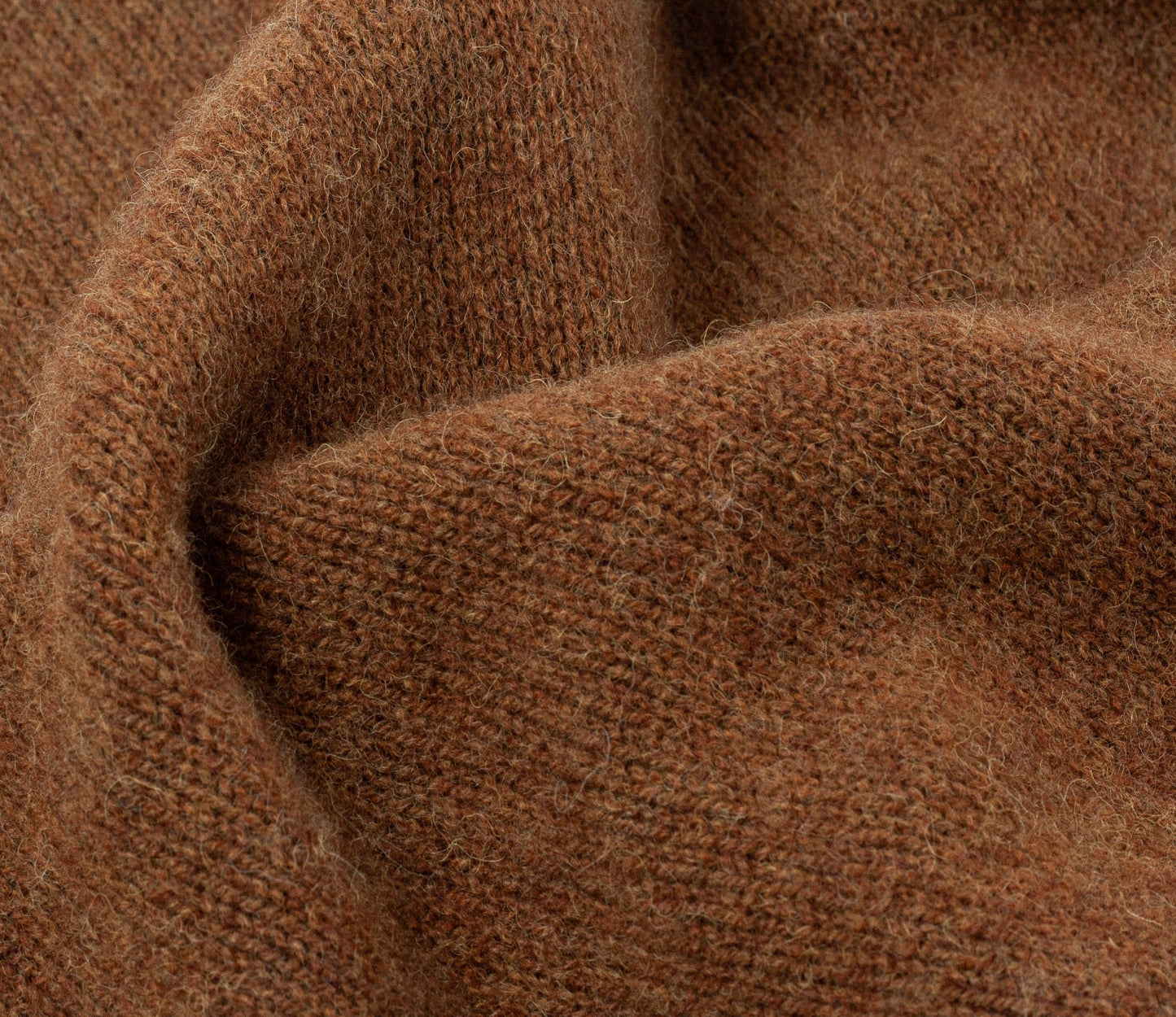 Vintage Shetland Crew Neck Jumper in Vicuna